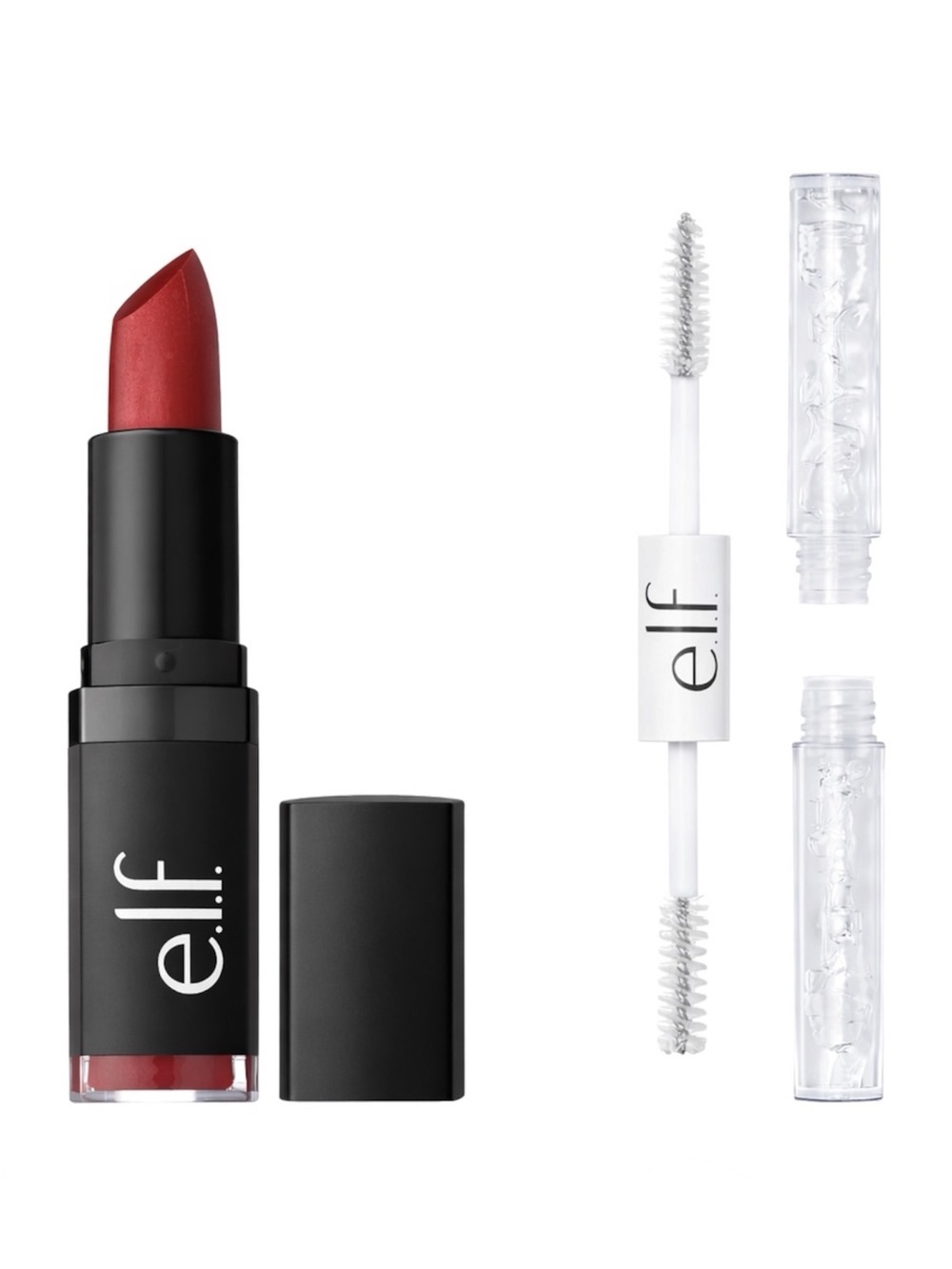E.L.F 2PC SET - LIPSTICK & CLEAR BROW AND LASH MASCARA - BRAND NEW